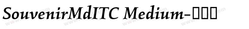 SouvenirMdITC Medium字体转换